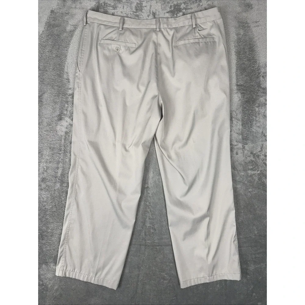 Nike Golf Pants Mens 38x30 Khaki Tan Beige‎ Dri Fit Slash Pocket